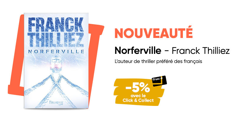 #NouveautéFnac 📚 Découvrez “Norferville” de Franck Thilliez, l’auteur de thriller préféré des français. Bénéficiez de -5% de réduction avec le clic and collect. 🤩
👉 lc.cx/-tQvZ0
