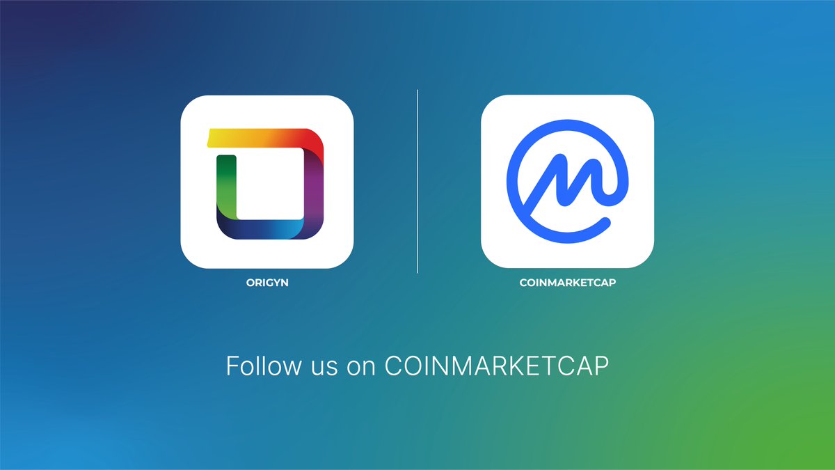 ORIGYN x @CoinMarketCap We’re offering a $300 in $OGY prize pool ! 3 winners will get $100 each in OGY tokens! To enter: 🔹RT, like and tag 2 friends 🔹Follow us on CMC 🔹Share a screenshot proving your follow Winners will be announced on CoinMarketCap!…