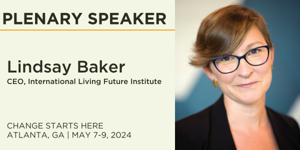 Living_Future's tweet photo. We can't believe #LF24 is next week! Lindsay Baker, #LivingFuture's CEO, will be kicking off LF24 on Tuesday, May 7th at 2pm, with her opening remarks on "Change Starts Here: The projects, products and people inspiring broad transformational change." https://t.co/QCqTNn2XP8 https://t.co/9FfSk2x803