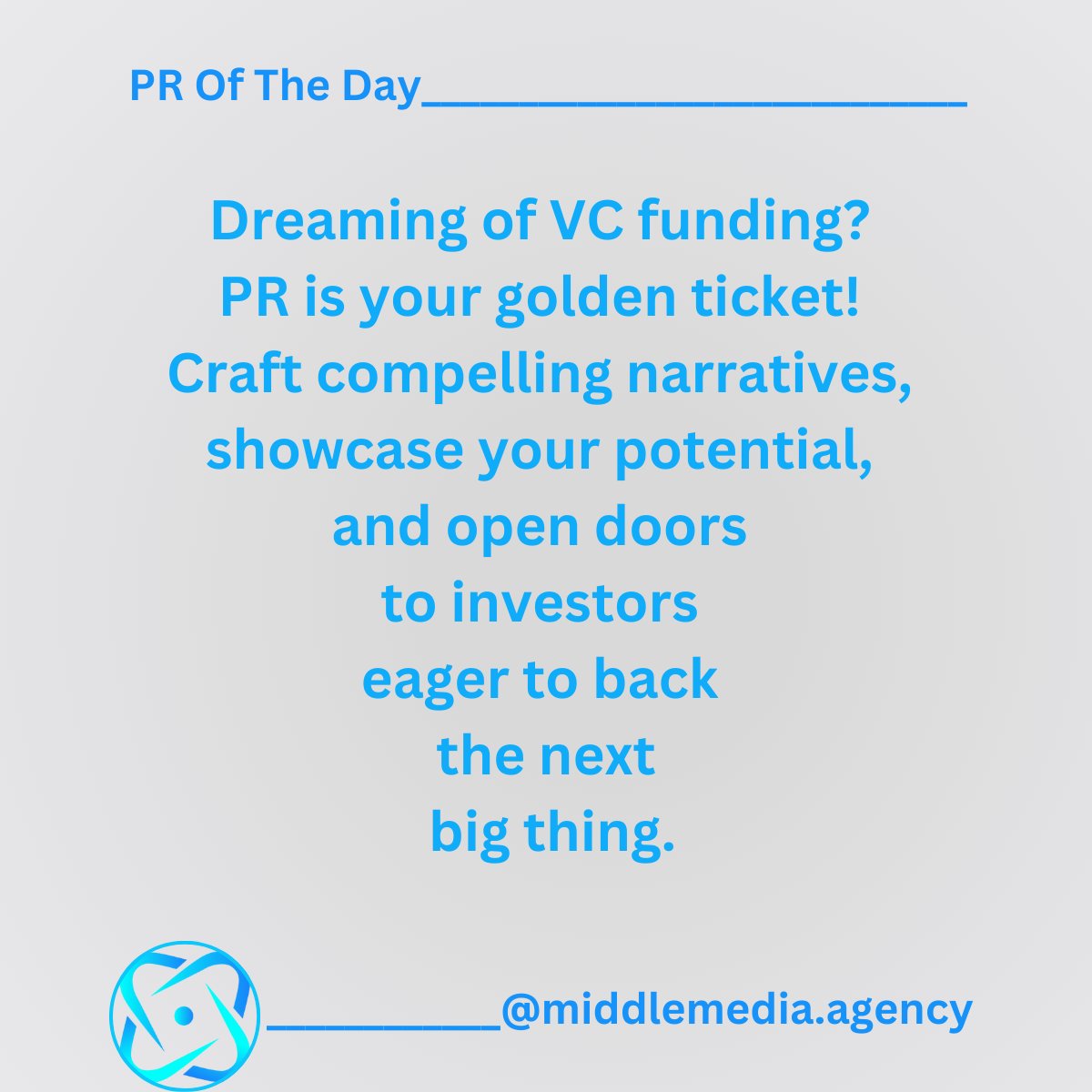 💼 Open Doors to VC Funding Through PR

#VCFunding #PRInvestment #PublicRelations #Media #Brand #Pressrelease #PR