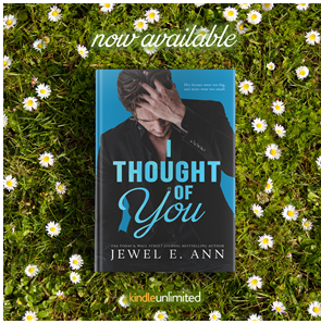 I Thought of You by author Jewel E Ann is now LIVE!
Download today or read for FREE with #kindleunlimited
Amazon: bit.ly/43VVFn6
Amazon Worldwide: mybook.to/IThoughtofYou

Goodreads: bit.ly/3uJWItk

#IThoughtofYou #jeweleann #ContemporaryRomance @valentine_pr_