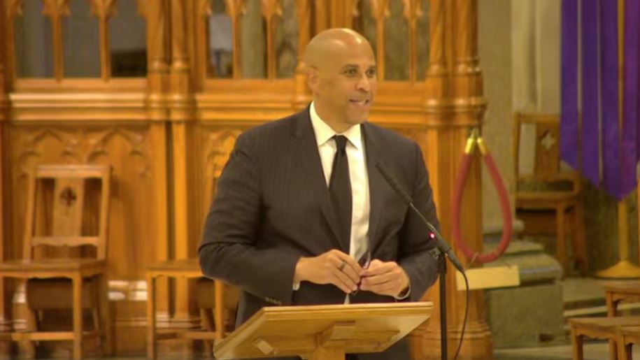 Sen. Cory Booker (D-NJ) at the funeral service for late Rep. Donald Payne, Jr. (D-NJ) in Newark: 'Donald Payne, you never failed Newark. You never failed her people. You never failed those who were struggling. You never failed those that needed a hand...You never failed me ever.'