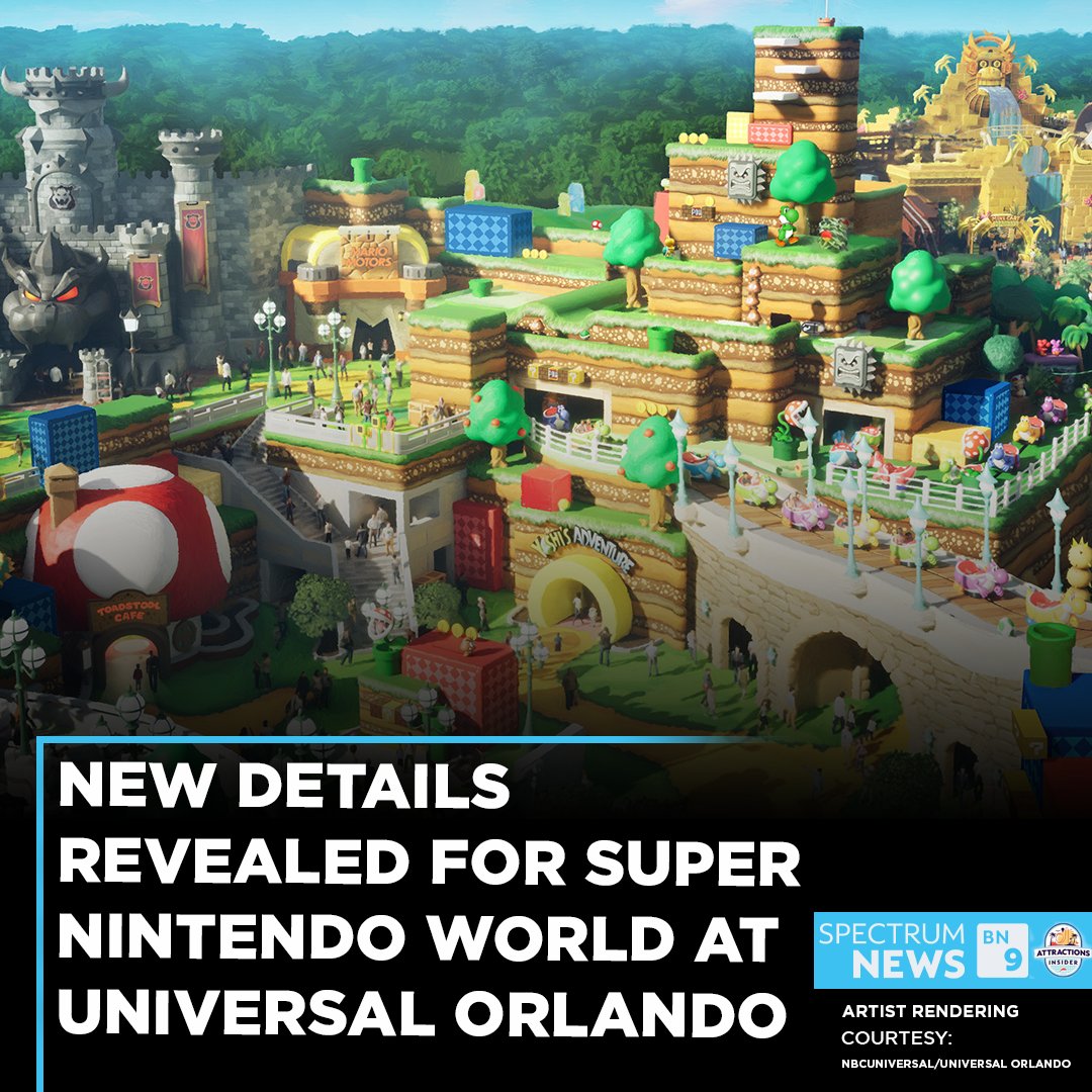 Universal Orlando guests will soon be able to see some video game adventures come to life as the park announces details of its Super Nintendo World coming to Epic Universe in 2025. Our Attractions Insider has the latest: baynews9.com/fl/tampa/attra…