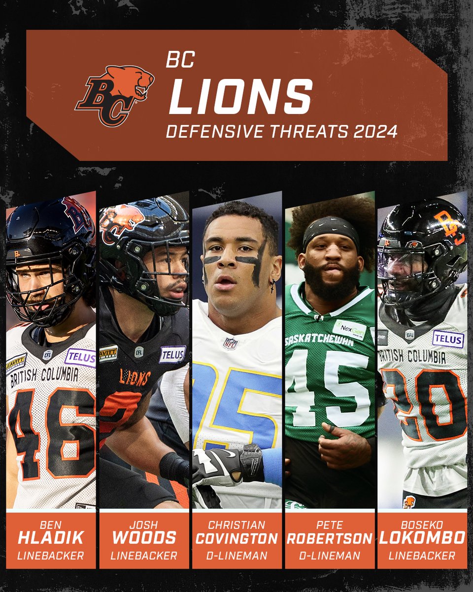 The @BCLions have too many dawgs to fit on one graphic 😮‍💨 #CFL