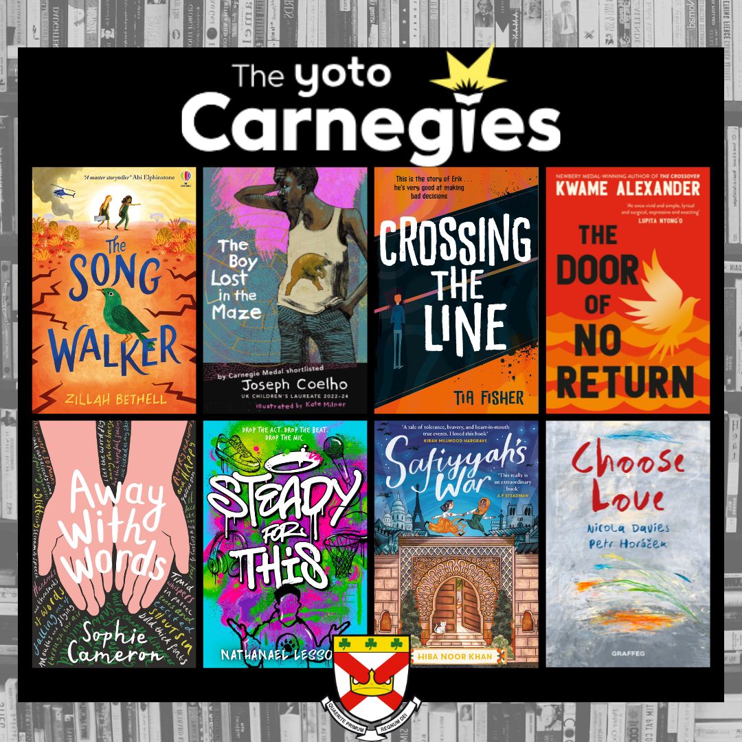 📚❤️☘️The YOTO Carnegie☘️❤️📚 We love being part of the @carnegiemedals, being able to find new authors that inspire our young minds. Speak to Miss Holdsworth to be part of the Carnegie Community in school! These books look fab! #stpatsfam #npcat #yotocarnegieawards