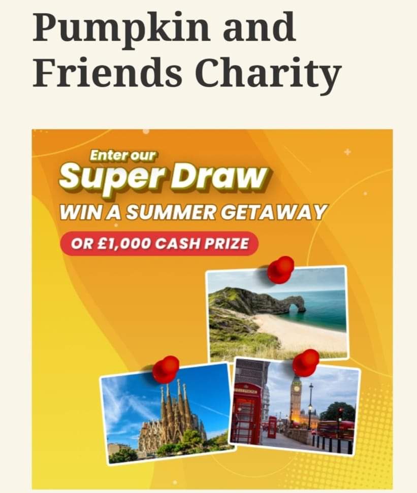 Win a Summer getaway or £1000 with the Lincoln Lottery..... anyone in the UK can enter 😀 lincolnlottery.co.uk/support/pumpki…