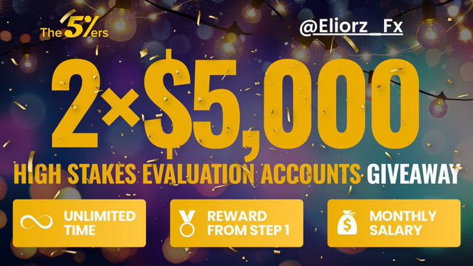 🎁✨2x$5k High Stakes Challenge Giveaway Courtesy @the5erstrading✨🎁 Criteria to win⤵️ ⇨ Follow @Eliorz_Fx || @the5erstrading || @Ez_exc || @chap_trader || @oluwamelodyfx ⇨ Like & Repost this giveaway ⇨ Tag 3 friends in the comments ⇨ Sign up here ➡️…