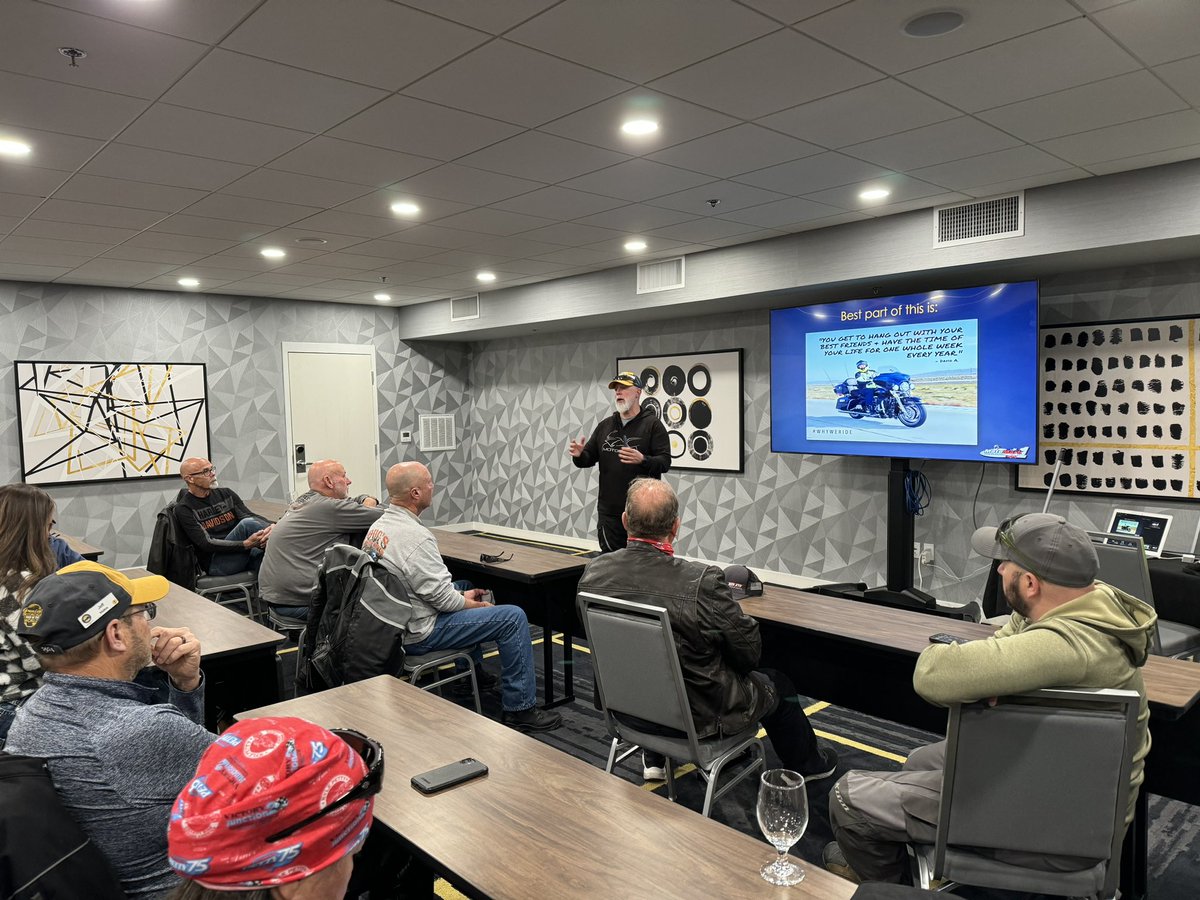 Our New Rider Orientation is officially underway! Our Motor Marshals work hard to teach new riders safety tips and techniques to use on the road!