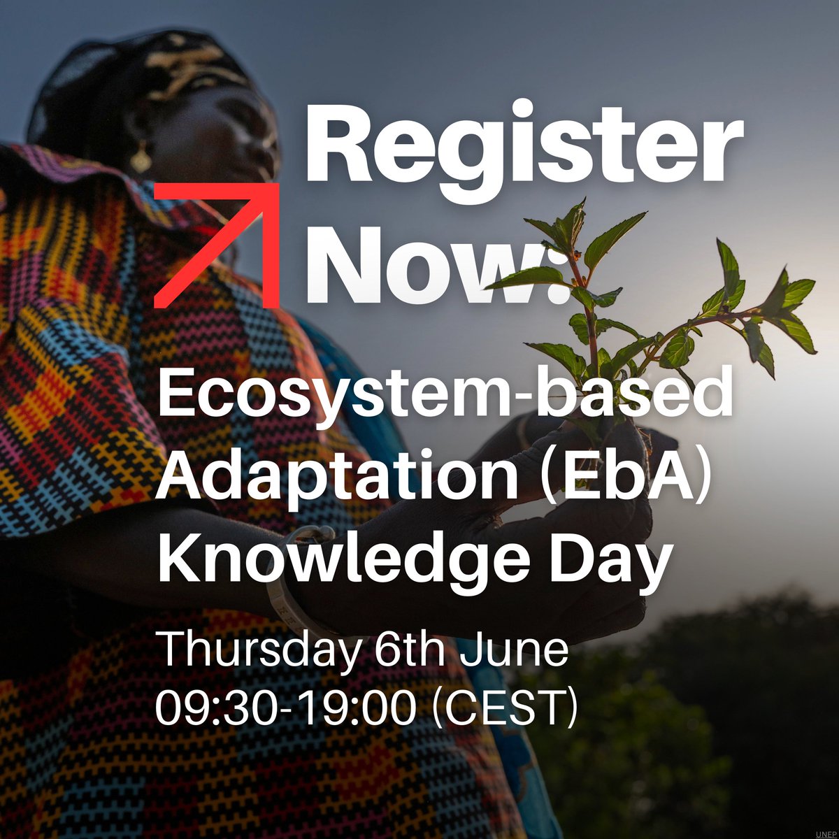 Register today for Ecosystem-based Adaptation (EbA) Knowledge Day and discover actions and benefits for achieving climate, biodiversity and land-related goals under the Rio Conventions. unep.org/events/unep-ev…