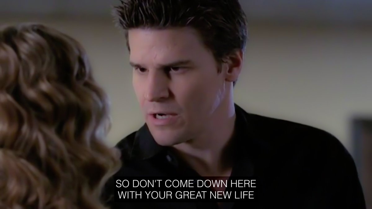 Everything about Buffy's relationship with Spike was more mature than hers with Angel, especially how he treated her after they weren't together anymore.