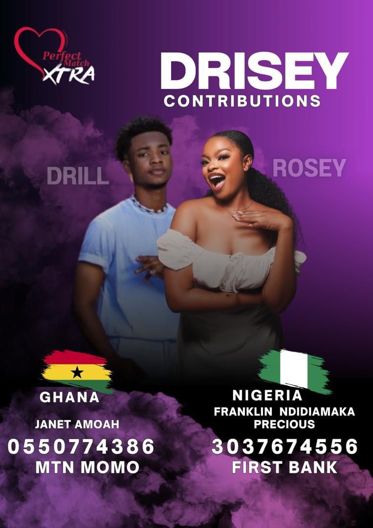 DRISEY SHIPPERS OYA NAU🗣️🗣️🗣️🗣️❤️❤️❤️☔️☔️☔️…Come and contribute for our babies❤️🤎🤭#Drisey #PerfectMatchExtra