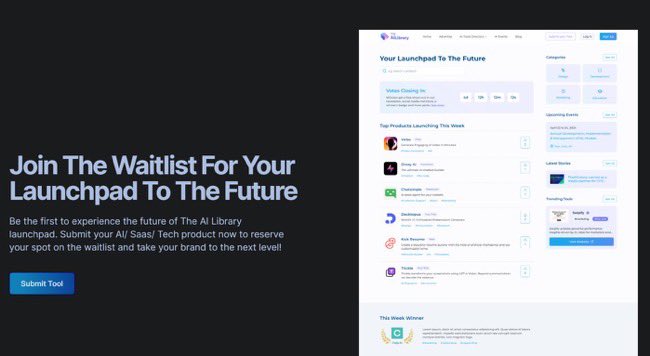 🎉 Special Giveaway 🎉 The AI Library Gamified Launchpad is almost here. Get your AI/Tech and SaaS product to your ideal audience. To enter: ❤️Follow @TheAIColony ✅ Like & Repost this ✅ Tag A Founder 👨‍💻 Sign up for your waitlist - waitlist.theailibrary.co