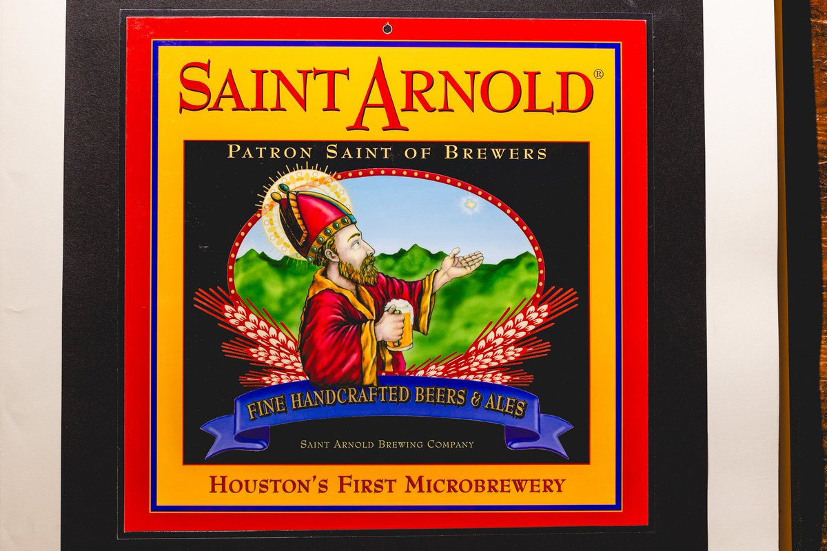 🎉 #ThrowbackThursday! We dove into our photo album and stumbled upon some hidden gems: our original Saint Arnold mockups! Don't forget that our 30th Anniversary Party will be on Saturday, June 8. Visit saintarnold.com to get your tickets now!