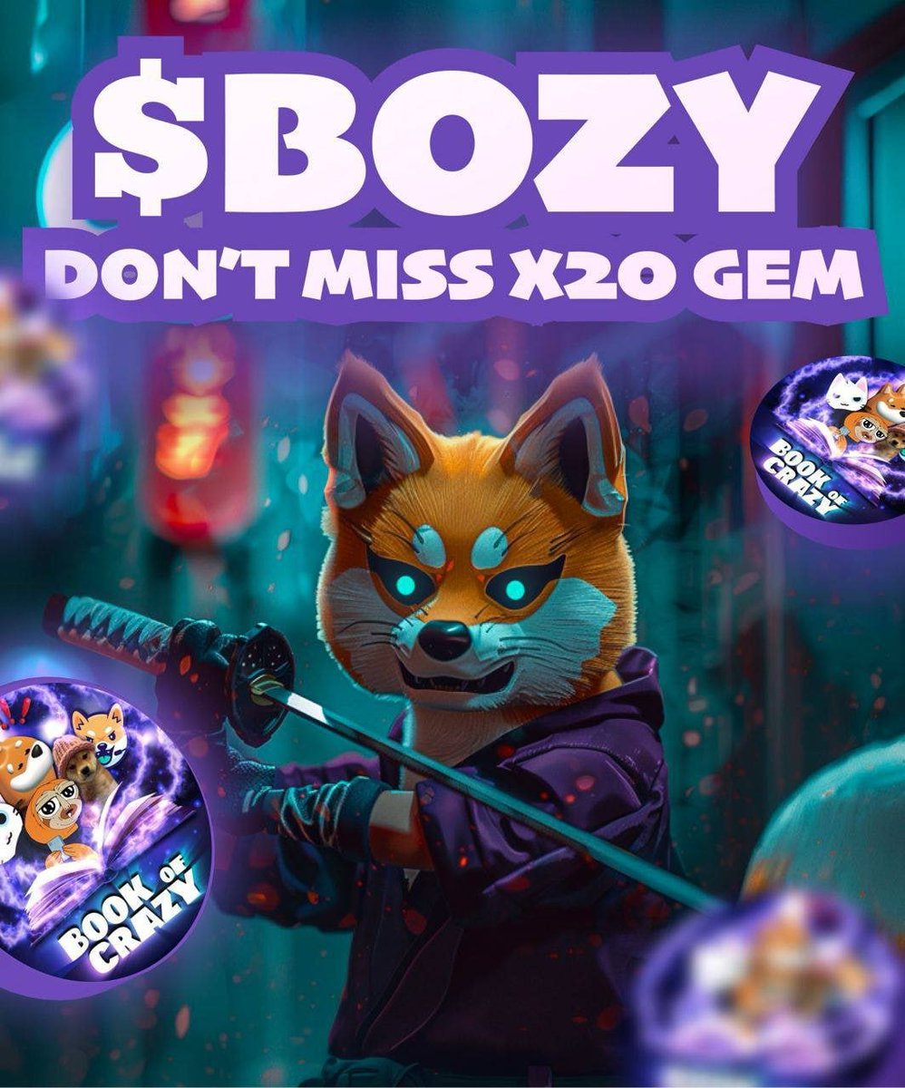 bitecong's tweet photo. $BOZY ⚡️ BOOK OF CRAZY

For those who missed the presale and was planning to buy at launch, just make sure you have a great entry.

🔔 Launch 
Today 17:00 UTC

⭐️ GotBit foundation on board
⭐️ BitcoinLFG magazine 
⭐️ 50+ KOLs
⭐️ CMC Paid ✅
⭐️ CG Coming 
⭐️ CEX Coming ⌛

🛍 Contract：F165woH66W63y28EnNaf9D4EV84hzQY5ZRmGPSVt26v8

📊 Chart
https://t.co/kOVEQYNtyS

🌐 Website
https://t.co/mRMA74BCcA

💬 Telegram
https://t.co/VuOoUJR39j

💬 Twitter
https://t.co/Iw5fE5DmVM