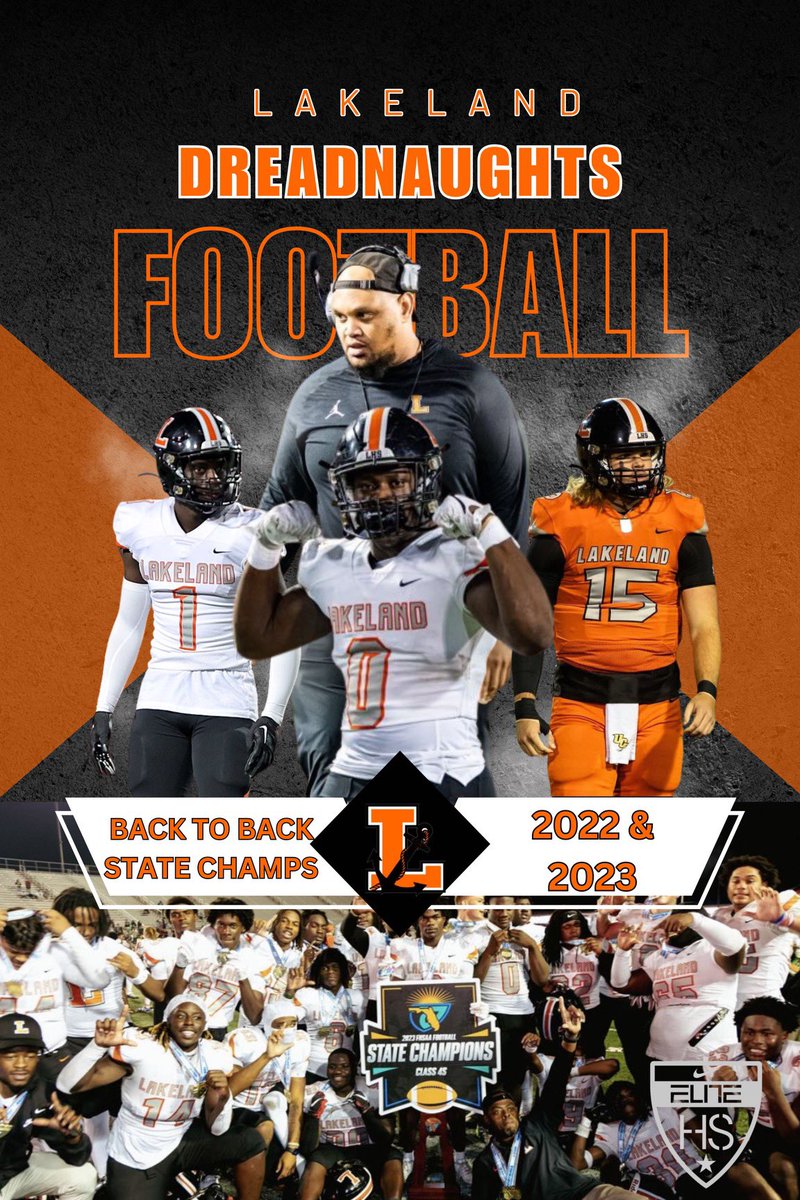 GAME(S) NEEDED‼️ Due to obvious reasons…. Lakeland Football is in need of an 8/30 home game & possible spring game! Game MUST be home (we only have 3)! Please contact Marvin.frazier@polk-fl.net if interested! #NulliSecundus #EverybodysFavoriteTopic #OftenImitatedNeverDuplicated