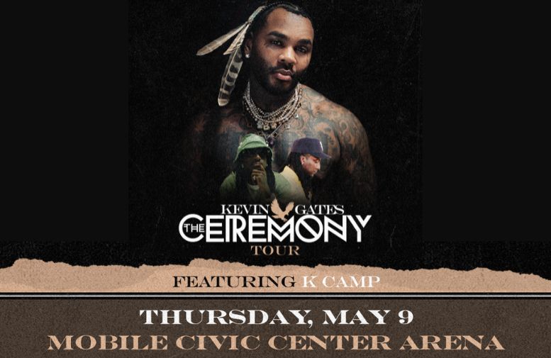 1 WEEK AWAY! Get your seats for the Kevin Gates Ceremony Tour featuring K Camp now at the box office or bit.ly/gen23

#MobileAlabama #MobileAL #MobileCounty #GulfCoast #Pensacola #Biloxi