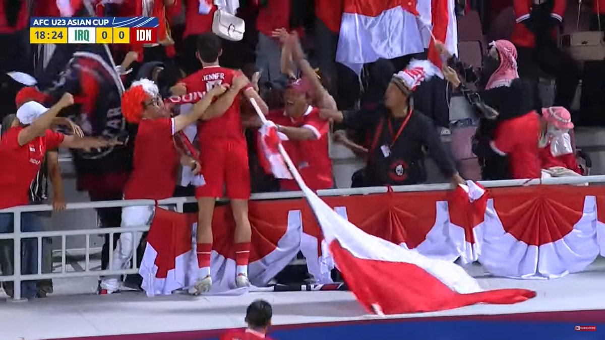 Ivar Jenner membawa Timnas Indonesia unggul 1-0 atas Irak