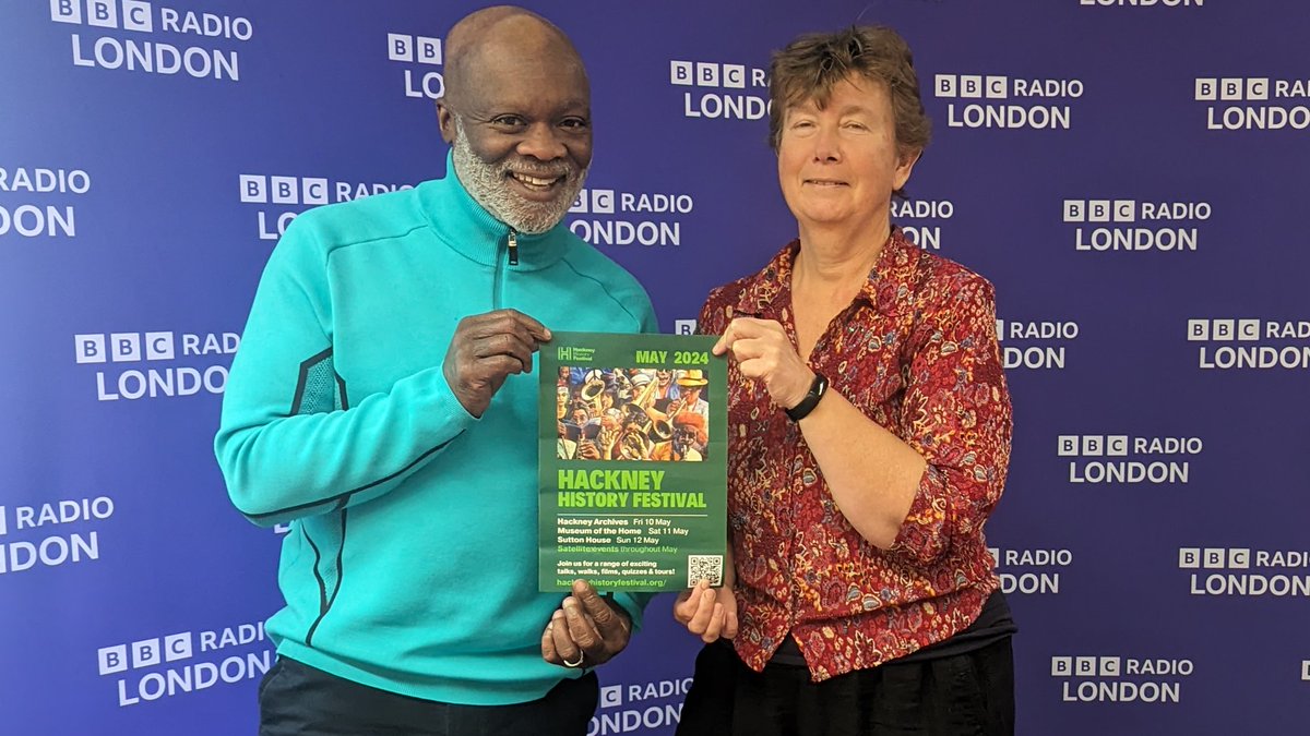 Fantastic to meet the wonderful #Hackney born @EddieNestorMBE at @BBCLondonNews today - listen to our chat at 2:48 here bbc.co.uk/sounds/play/p0… - and look forward to your visit Eddie!