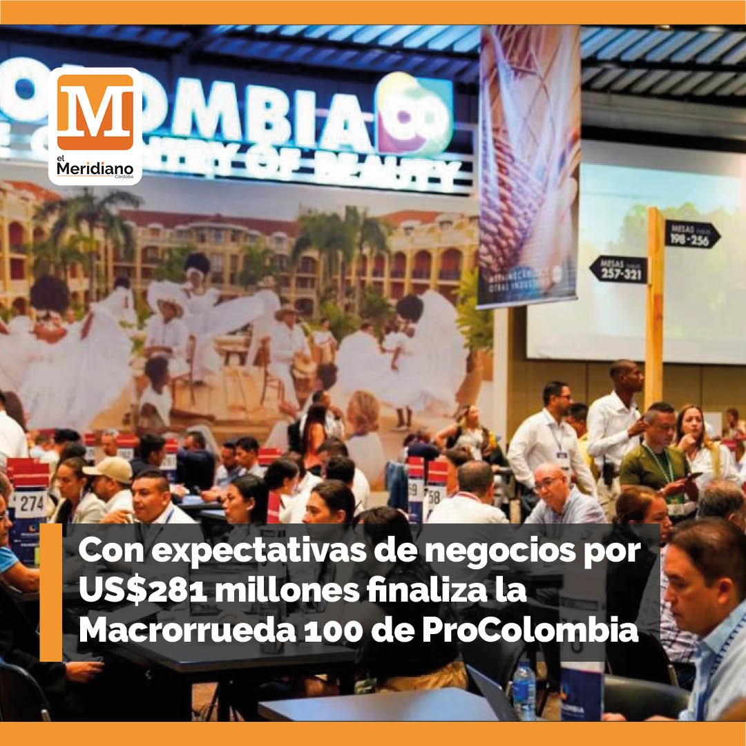 #AgroEconomía | El país celebró el hito más importante en el panorama comercial internacional del país: la edición número 100 de las macrorruedas de negocios.
@PROCOLOMBIACO @MincomercioCo 

(elmeridiano.co/con-expectativ…)

#ElMeridianoTeUbica