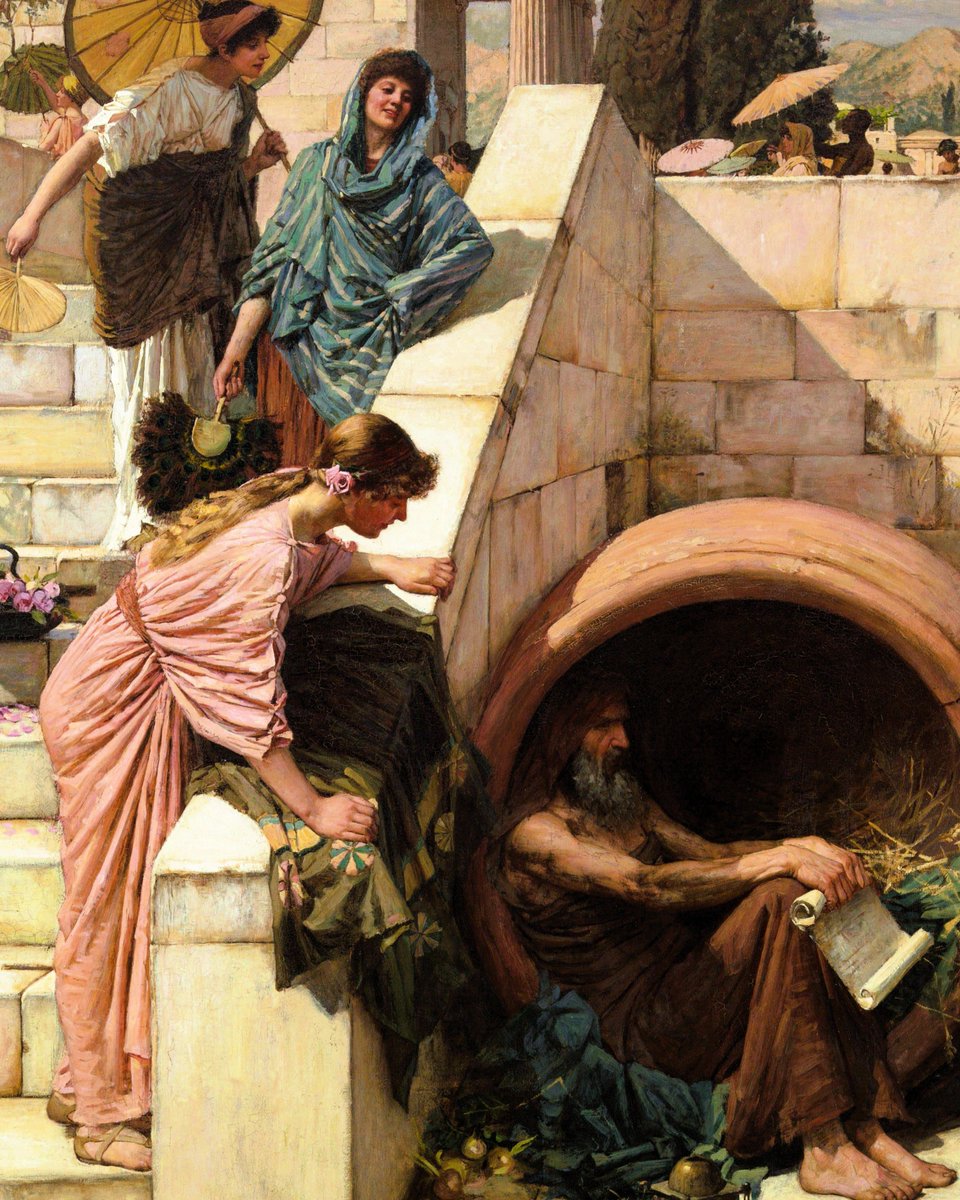 Diogenes. (1882) John William Waterhouse. (1849-1917)🖌️🌹