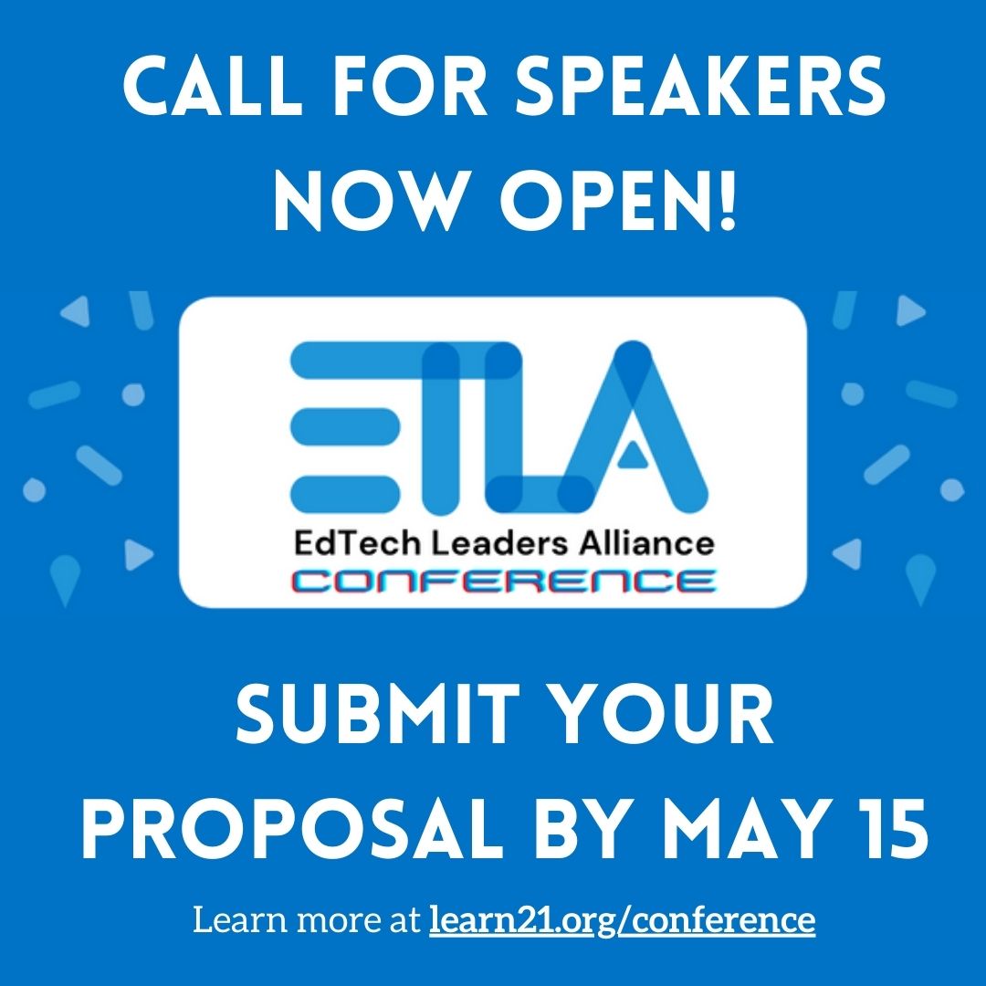 We are looking to round out our conference sessions! We are looking for Workshops, Presentations, OH Talks, and L21 Talks! You can read more about each session type and find the one that is a perfect fit for you! We can't wait to see what you submit! - learn21.org/conference