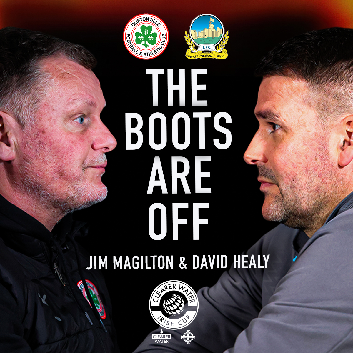 🚨 TONIGHT 🚨 Jim Magilton and David Healy go head-to-head as @TheDaveElliott previews the @ClearerWater Irish Cup Final 2024 🏆🥊 #IrishCup