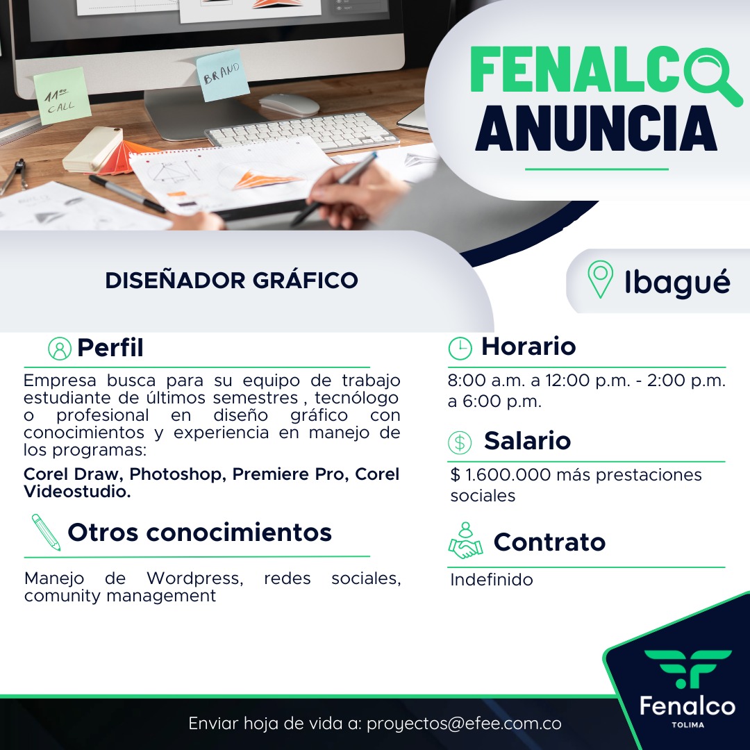 Te invitamos a hacer match con nuestra empresa afiliada que está en busca de profesionales como tú.

Envía tu hoja de vida si cumples el perfil.

#OfertaLaboral #LaFuerzaQueUne