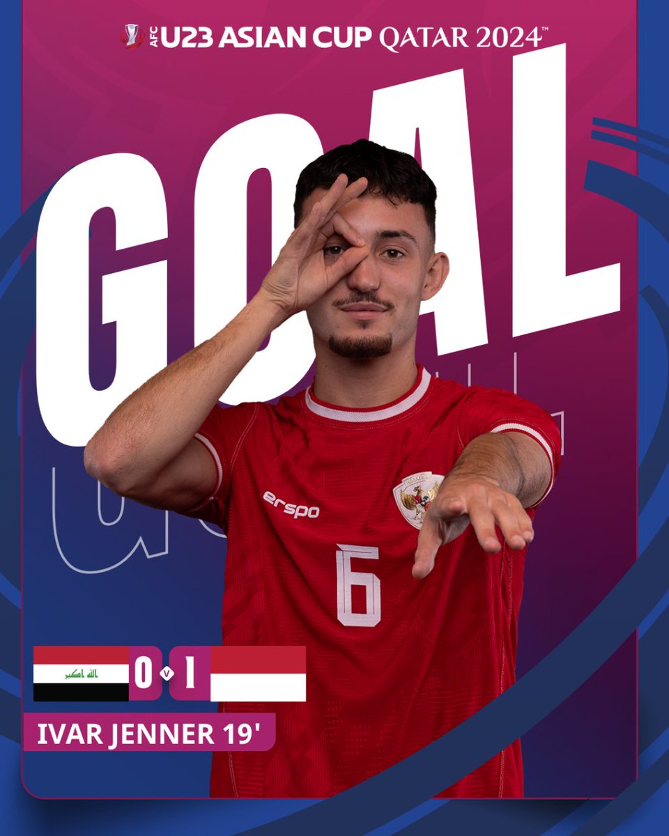 GOAL | 🇮🇶 Iraq 0️⃣-1️⃣ Indonesia 🇮🇩

Ivar Jenner. Big. Game. Player!

📺 Watch 𝙇𝙄𝙑𝙀: gtly.to/zzhR_62Mr

#AFCU23 | #IRQvIDN