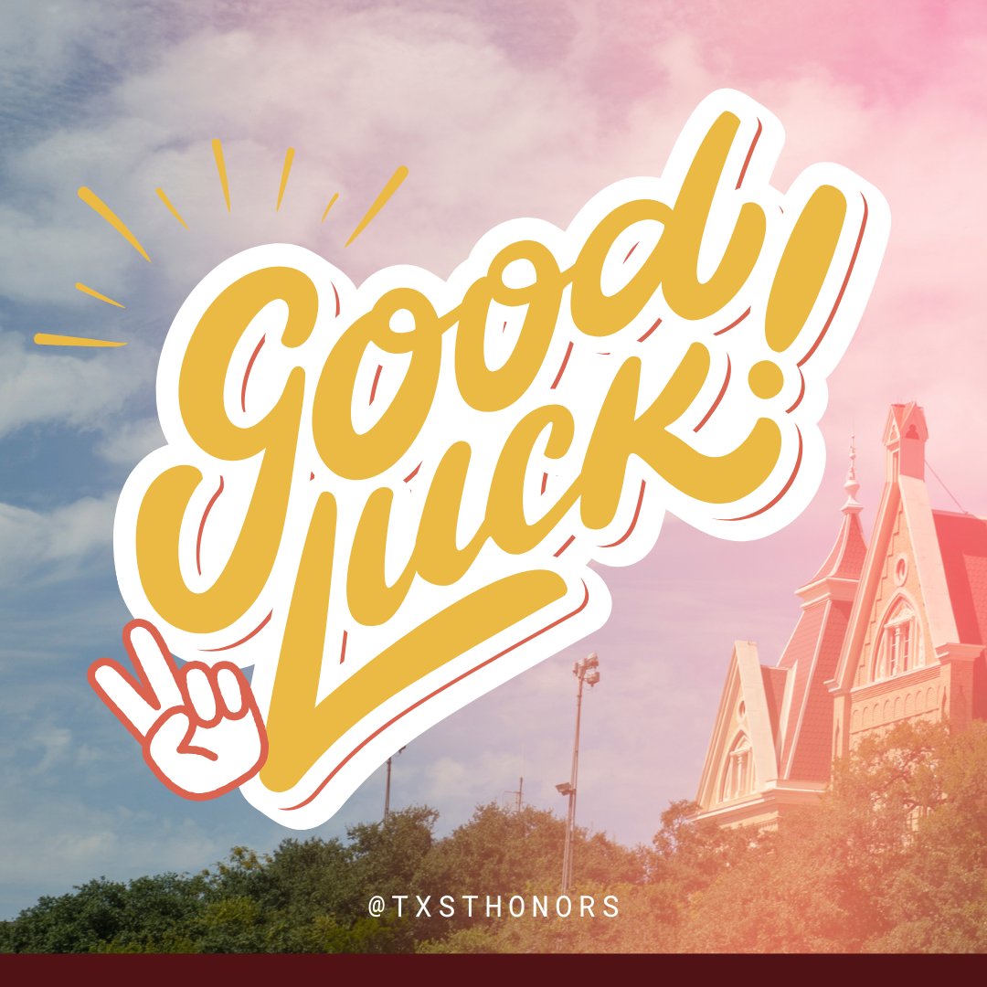 Good luck to everyone tackling their finals! Keep calm, stay hydrated, and shine bright! 🤩