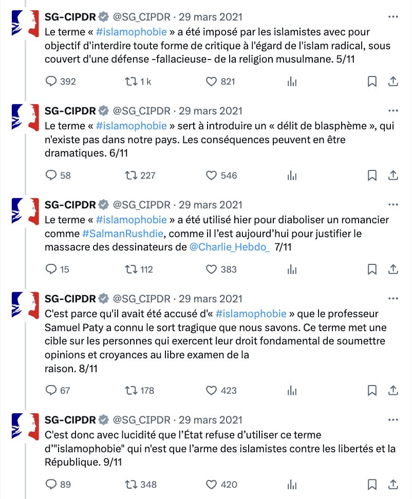 @NassiraELM @Cyrilhanouna @TPMP @C8TV Vous vous prétendez journaliste et vous pointez du doigt la soit-disant islamophobie ! 🤡🤦‍♂️

Vous ignorez visiblement ce qu'est l'honnêteté intellectuelle et la déontologie, en plus de faire le jeu des islamistes ! HONTE à vous !