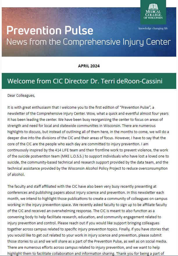 📣📰We are excited to share the first edition of the new CIC newsletter - Prevention Pulse: News from the CIC! 📰📣 To read: createsend.com/t/r-6319B0CFCF… To subscribe: redcap.mcw.edu/surveys/?s=9AJ…