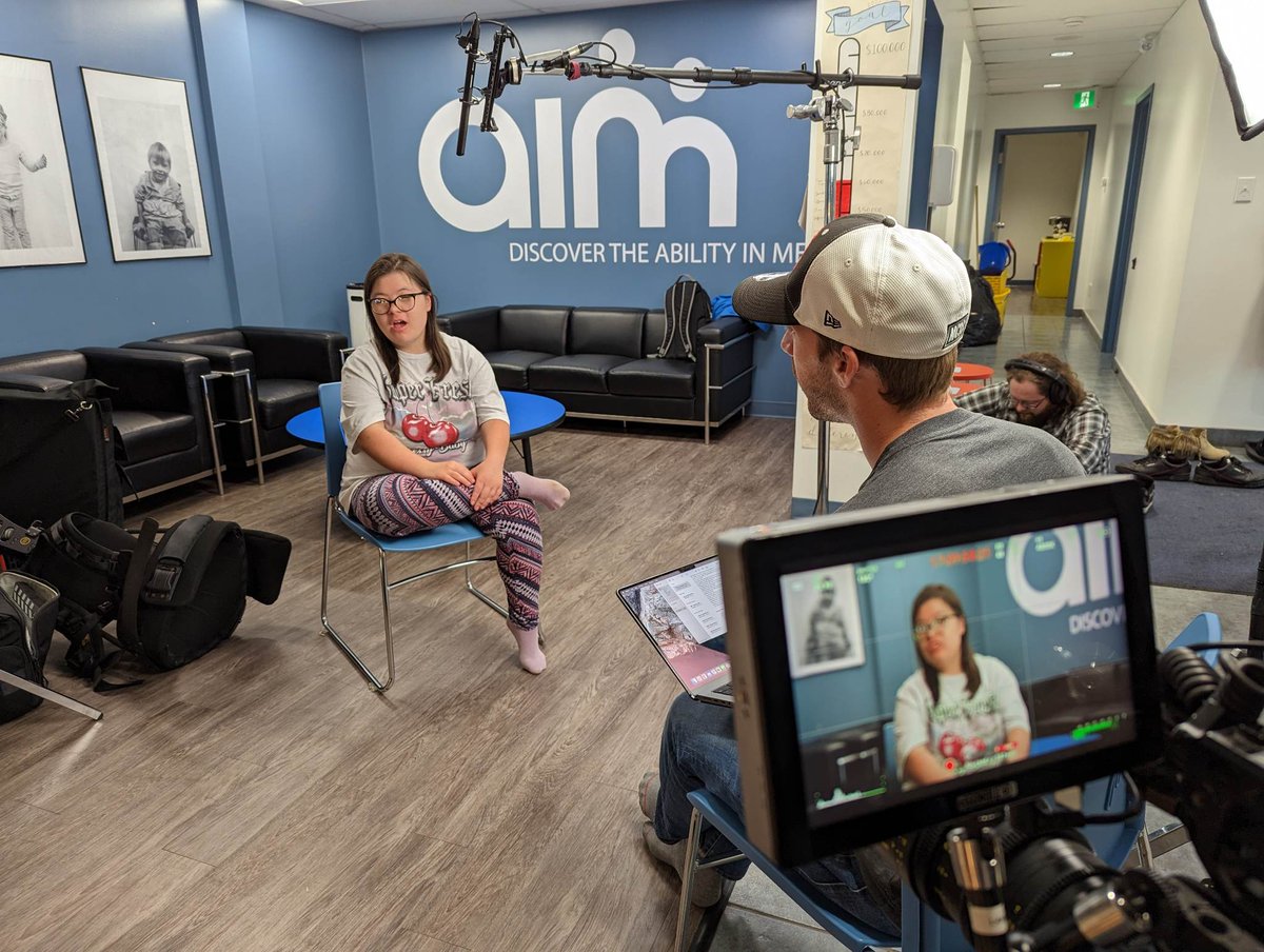 We produced an upcoming episode of Our Community, which will be broadcast on AMI-TV next Thursday, May 9 at 7:30pm Sask time (9:30pm EST). Our episode is about the Ability in Me program in Saskatoon, a non-profit that supports youth with Down Syndrome @AccessibleMedia