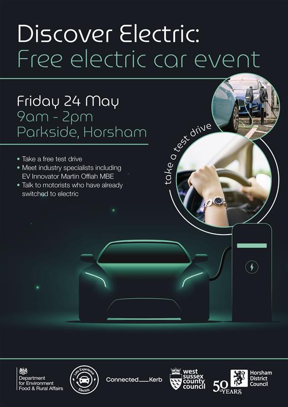 Exciting news!⚡️ 

DriveElectric is exhibiting at 'Discover Electric: Achieving Net Zero', hosted by @HorshamDC, @Lets_Electric, @WSCCNews, and @ConnectedKerb 

🗓️ Date: May 24, 2024
🕘Time: 09:00am

Register for FREE here: lnkd.in/e5WKgH8P