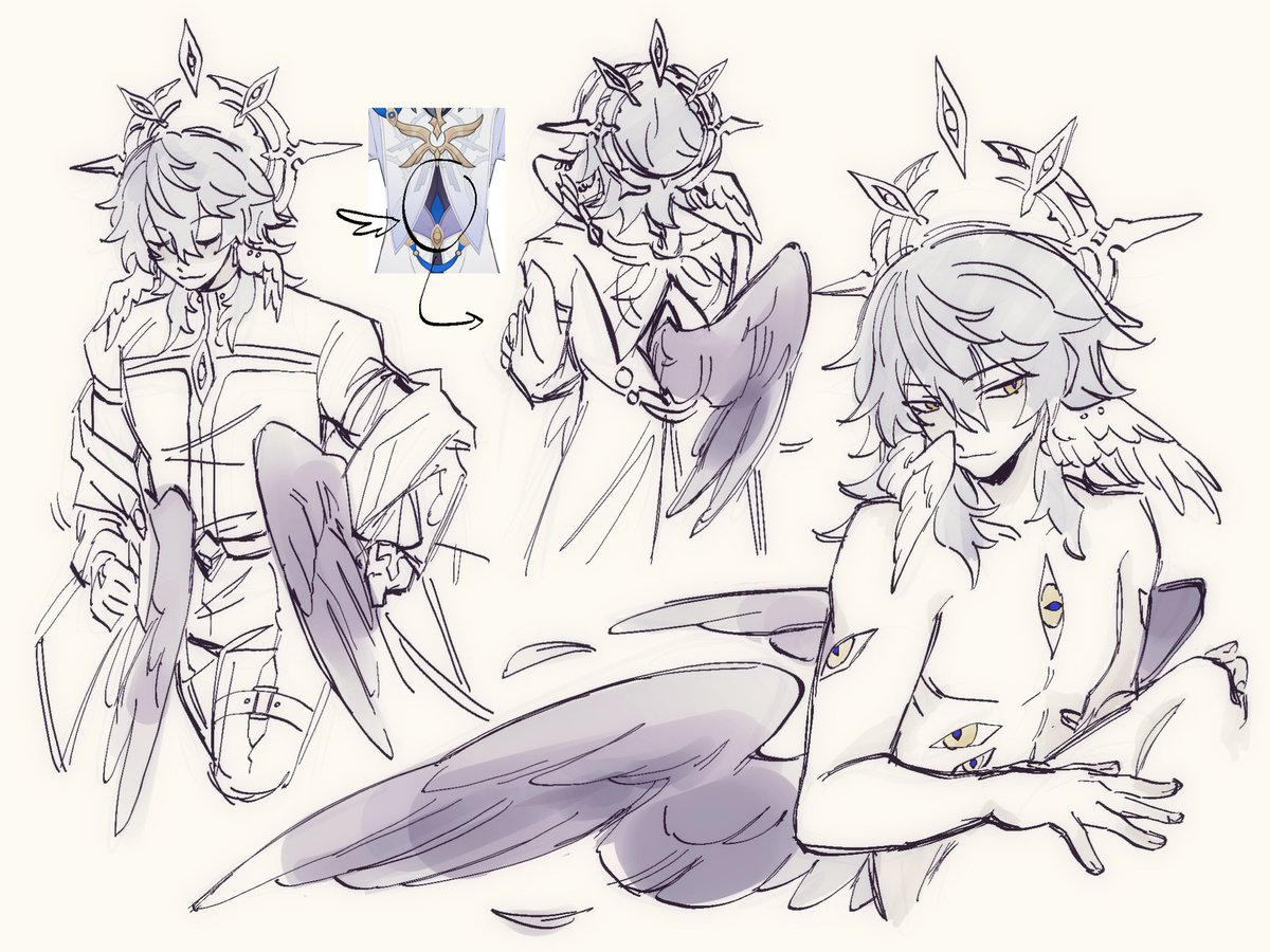 (#HonkaiStarRail #SundayHSR)

I’m obsessed with Sunday and Robin’s wing motifs, the hc that they’re actual wings becoming more popular makes me so happy WJHEJEHS