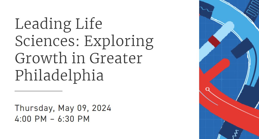 Next week on Thursday, May 9, as part of Philly Tech Week, <a href="/ChamberPHL/">The Chamber of Commerce for Greater Philadelphia</a>  will be hosting an event called "Leading Life Sciences: Exploring Growth in Greater Philadelphia" at <a href="/whyy/">WHYY</a>. 

Learn more and register here:

apps.chamberphl.com/event/10019/le…