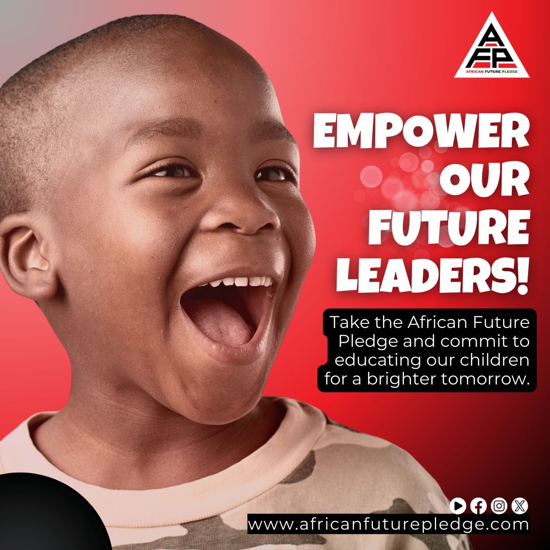 Every child has the potential to be a leader. Take the African Future Pledge and pledge your support to educate and empower our future leaders. Together, let's pave the way for a generation of change-makers.
AfricanFuturePledge.com
.
.
#AfricanFuturePledge #futuregenerations