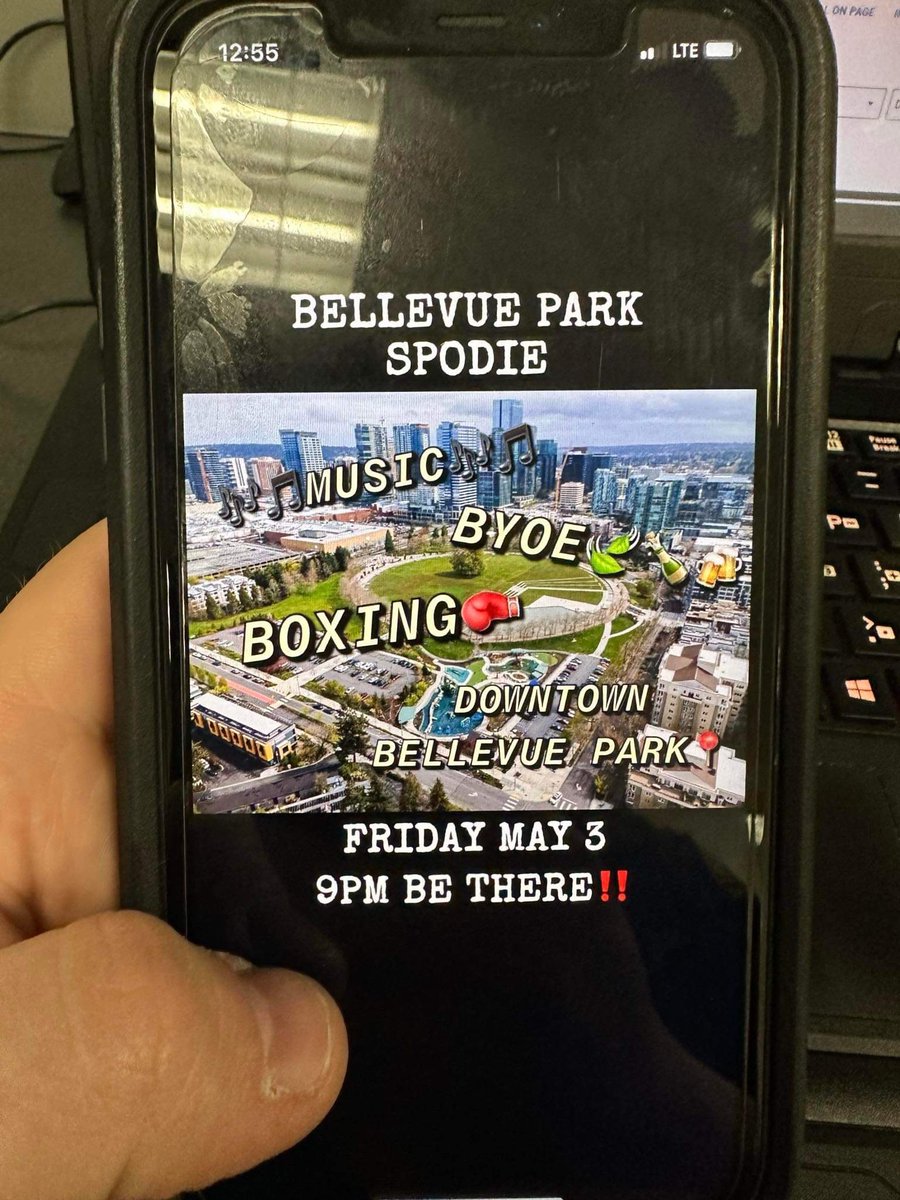 Looks like someone broke the first rule of Fight Club. 👇

Not only will the Bellevue PD be at the City's downtown park tomorrow, but we'll make sure Officers patrol all public spaces across the City. 

Friendly reminder: Alcohol or drugs are not permitted in City parks.