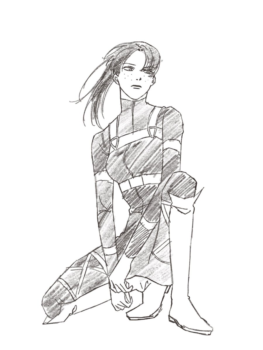 大人の女性の体つきになってたらいいなあという絵