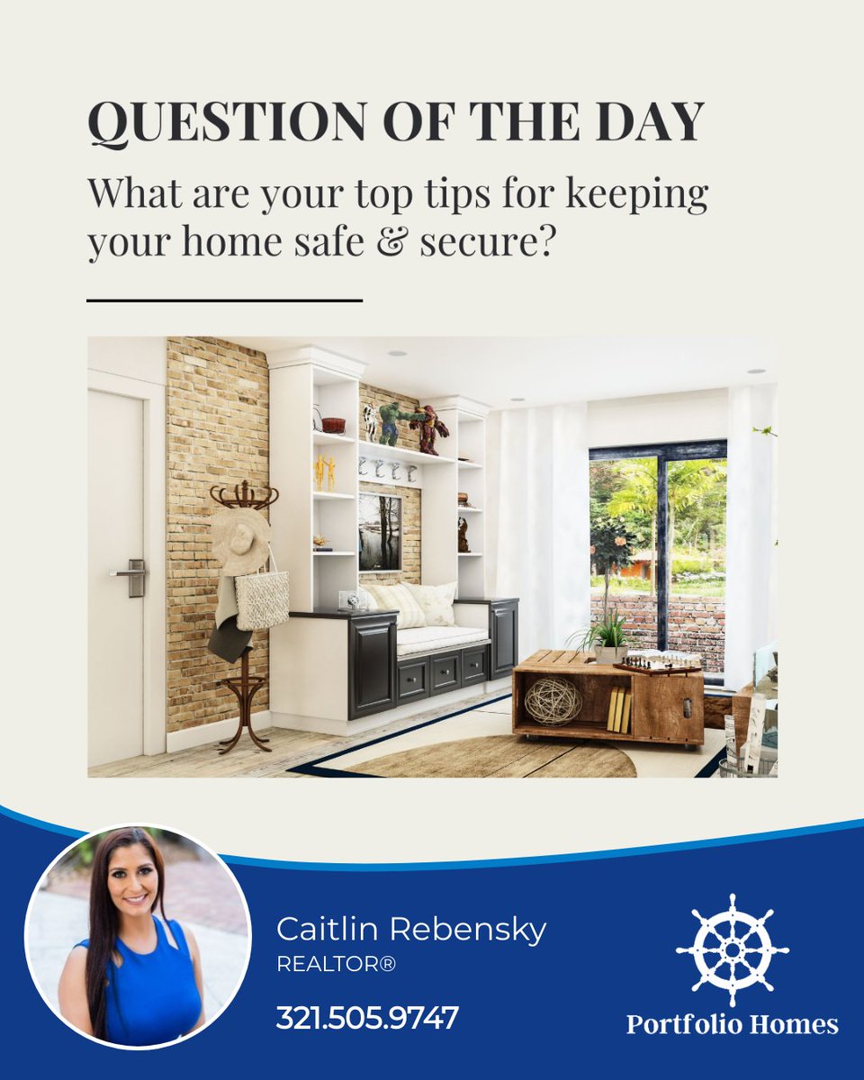 Keeping your home safe is crucial! What are your top tips for keeping your space safe and secure? 

Whether it's installing smart locks or setting up a robust security system, share your insights!

#homesafety #homesecurity #securehome #safehome #safetytips