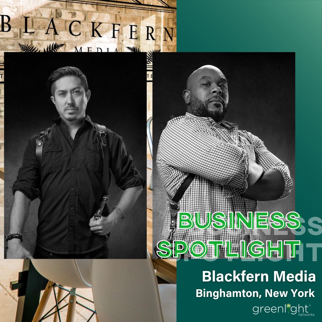 We are continuing to spotlight our favorite small business for #NationalSmallBusinessWeek. Today, meet Blackfern Media! Check out our in-depth posts on Facebook and Instagram for more. Want to Greenlight your business? Check your availability here: hubs.ly/Q02vzvG50