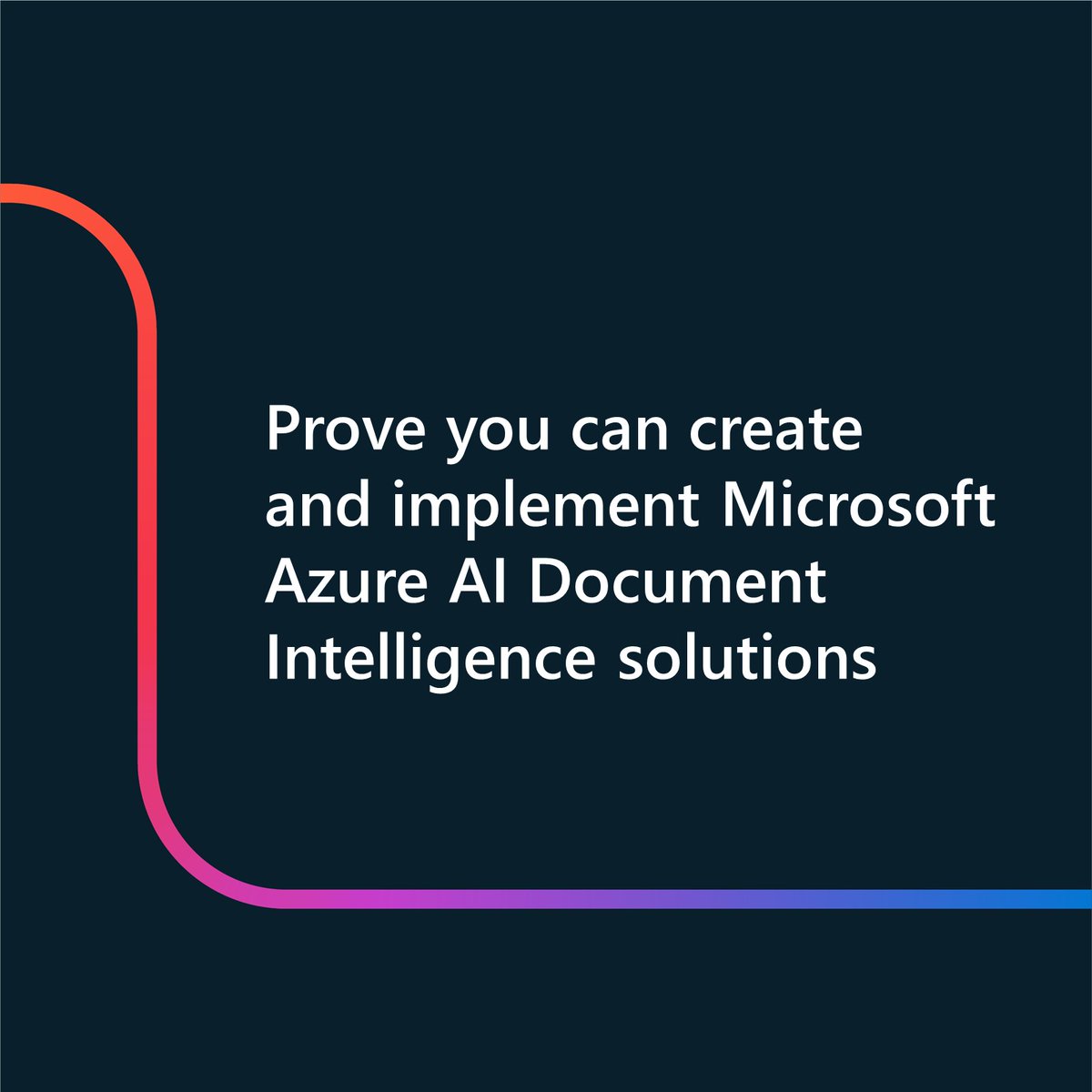 Ready to wow employers with your skills in Microsoft Azure AI Document Intelligence solutions? 

This Microsoft Applied Skills credential should help 😏 msft.it/6012YuEOu