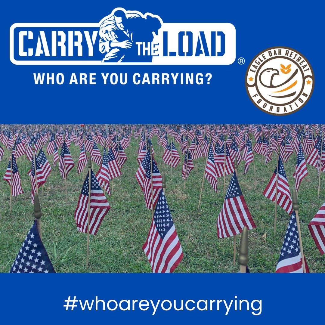 Eagle Oak Retreat invites you to join our team for Memorial May with Carry The Load
Together we can honor and remember the men and women who gave their lives to protect our freedom.
Join our team here: buff.ly/3JMTJE0 
#CarryTheLoad #MemorialMay #HonorTheFallen