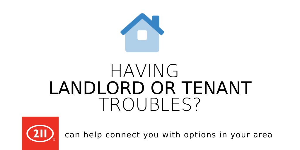 211 can connect you with programs providing assistance, information and support for tenants or landlords who are involved in rental housing disputes.

#JustContact211 #RentalHousing