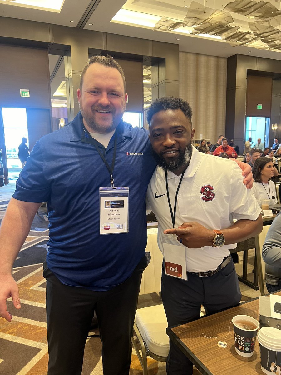 Great chatting with @latroy_johnson of @SCState_Fb about @StackSports We had @patrick_godbolt at the 2024 @CGSAllStar this year as well!