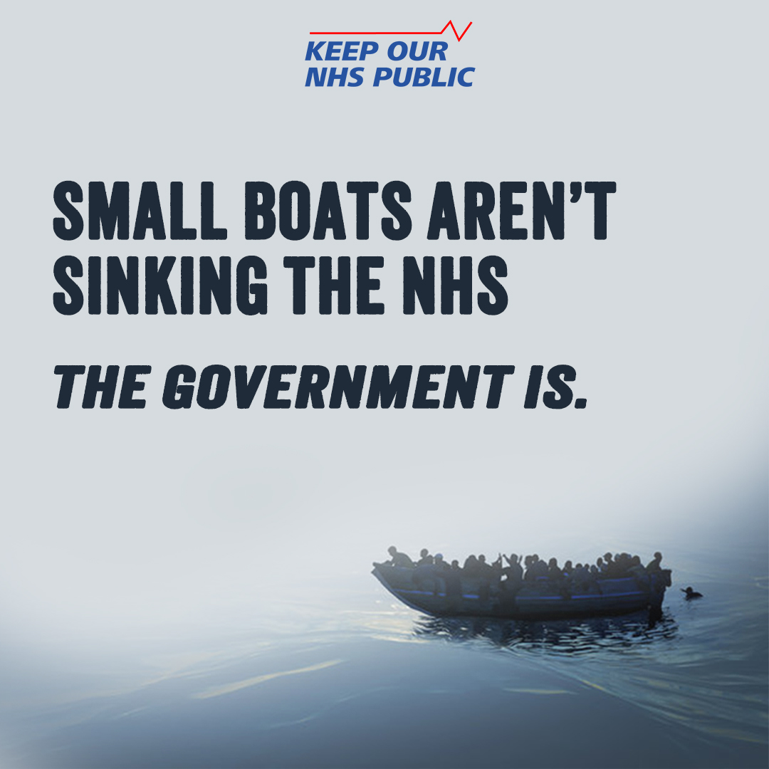 The government scapegoats undocumented people for crumbling public services. But we know 14 years of cuts and privatisation is the real culprit. We're campaigning for an end to migrant charges and a return to a 'People's NHS'. For more information, go to keepournhspublic.com/peoplesnhs/