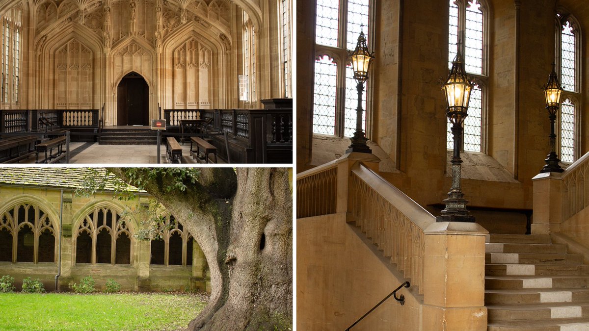 🪄 Today in the world of Harry Potter the Battle of Hogwarts took place - and so in our world, it's #InternationalHarryPotterDay! 🎥 Can you tell which scenes were filmed in these iconic locations @NewCollegeOx, the Divinity School and @ChCh_Oxford? 📷 AO / AG #HarryPotter