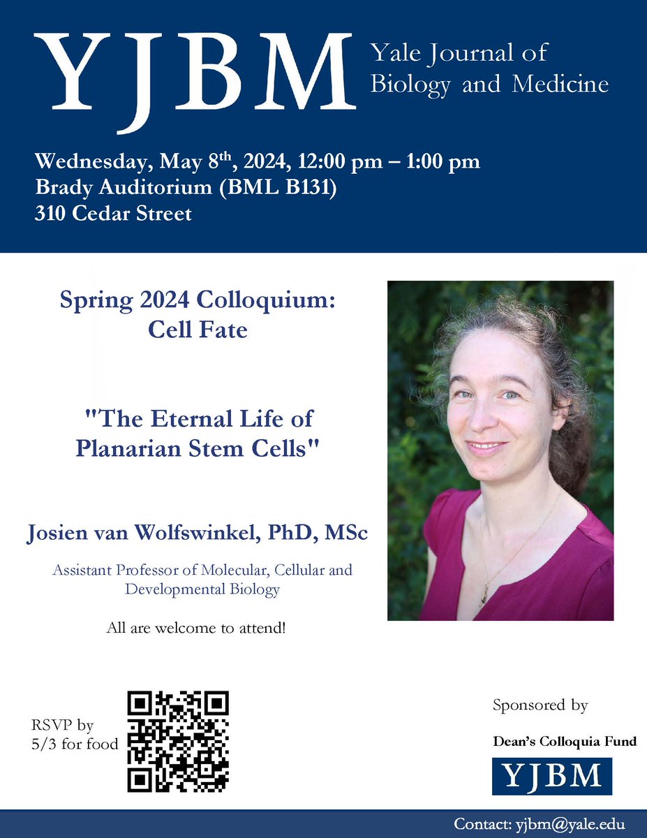 Coming up next week: YJBM Spring 2024 Colloquium