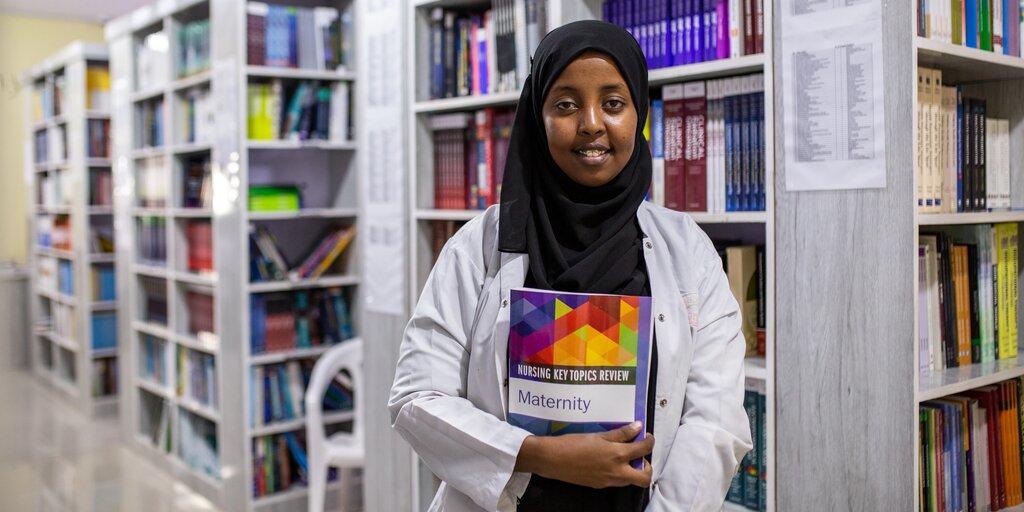 But now, thanks to your support, both she and her students have a library full of books. She shared how having access to brand-new books is making a huge difference to her and to the medical students she teaches every year. This is her story ⬇️ bookaid.org/stories/educat…