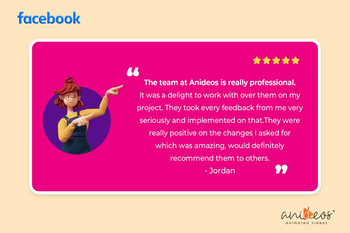 The outpouring of positive feedback from our clients reaffirms our commitment to delivering exceptional results.

We take great pride in exceeding expectations at every turn.

#reviews #Feedback #customerreviews #anideos #animation #characters #2D #art #digitalart