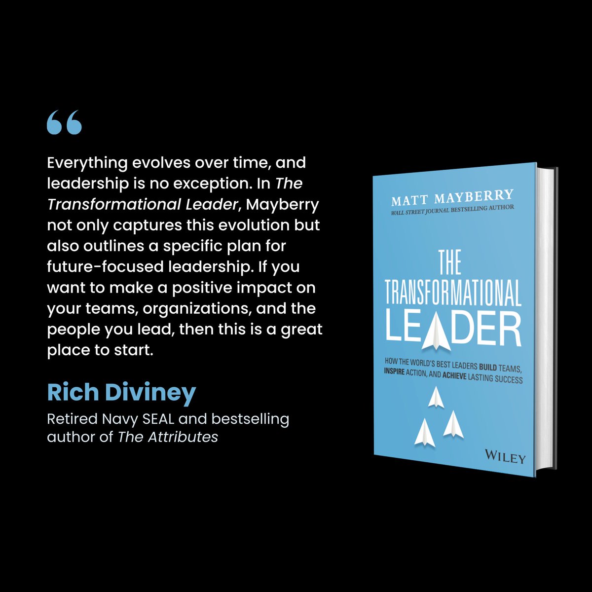 Excited to share the back cover endorsements for my new book THE TRANSFORMATIONAL LEADER. Available wherever books are sold May 7th. Grab your copy now! 

a.co/d/8sg9pxE